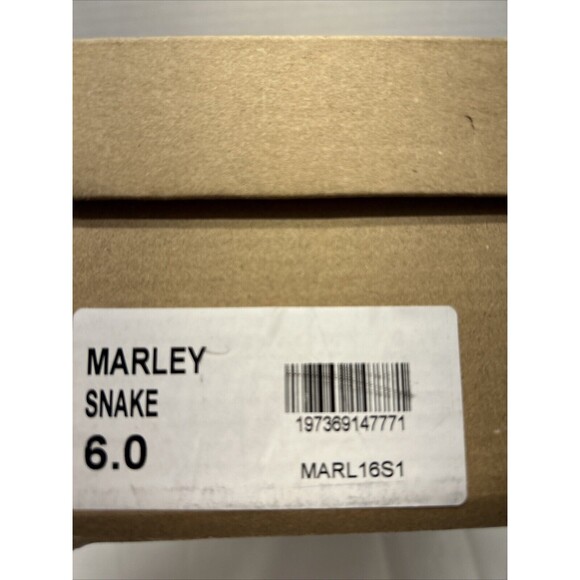 Steve Madden Marley Snake Block Heel Strappy Squared Off Toe Womens Shoes SZ 6 - Picture 12 of 12